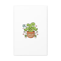 I Wet My Plants Canvas | Plant Parent Humor, Cute Succulent Art