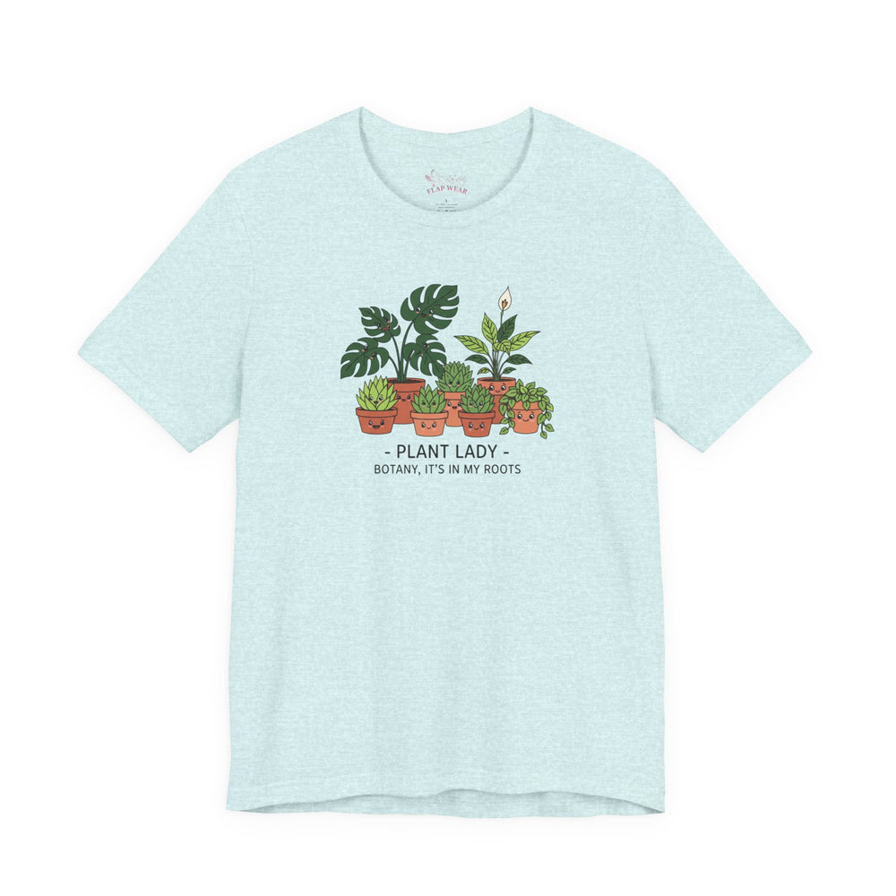 Bella+Canvas3001 | Plant Lady Tee | succulent pun, sage botanical doodle