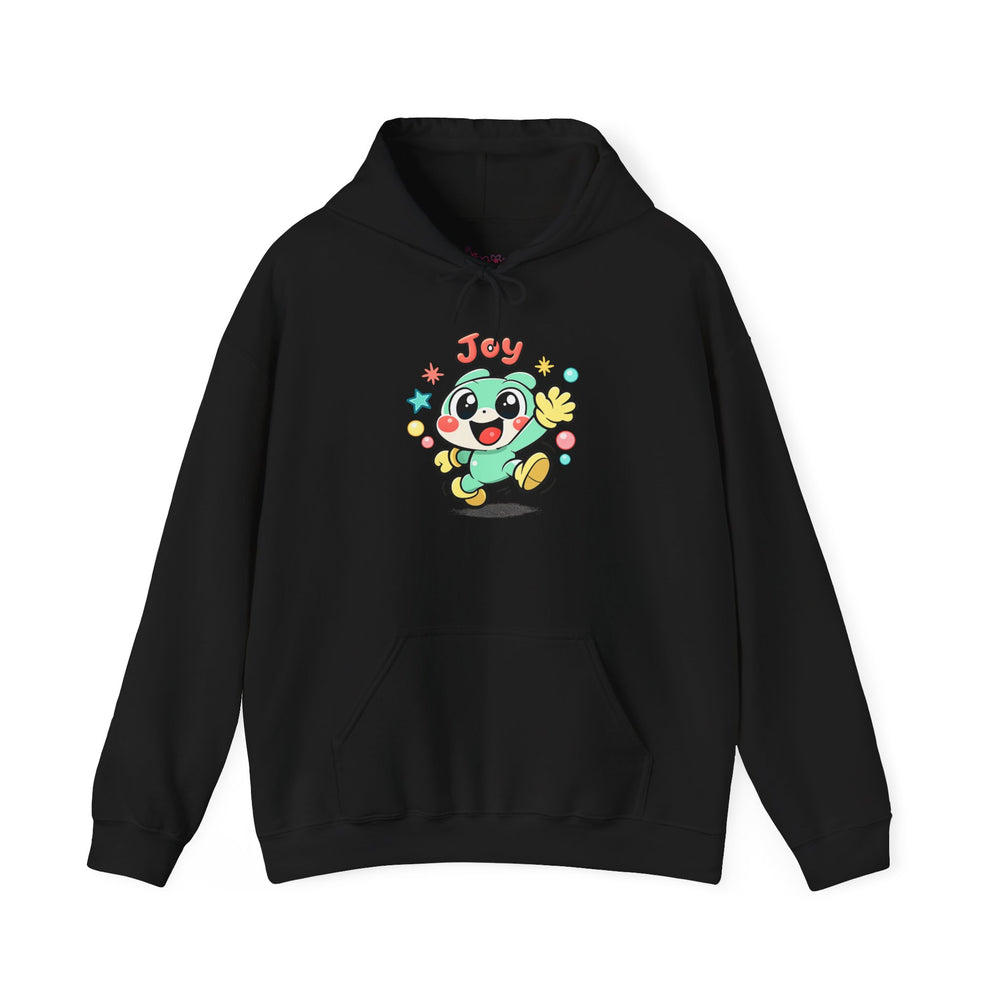 Gildan 18500 | Joyful Blob Cartoon Hoodie | Joyful Blob Kawaii Unisex Hoodie | Minimalist Retro Cartoon Streetwear