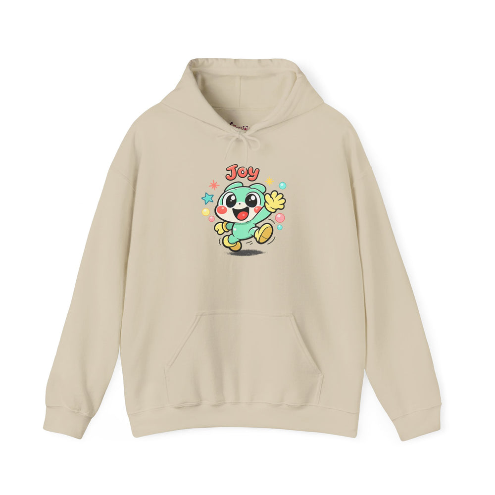 Gildan 18500 | Joyful Blob Cartoon Hoodie | Joyful Blob Kawaii Unisex Hoodie | Minimalist Retro Cartoon Streetwear