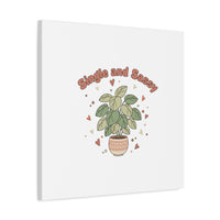 Single and Sassy Canvas, Matte Stretched | Anti‑Valentine, Funny Valentines Poster