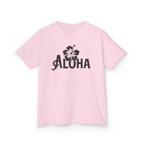 Gildan 5000B | Kids' Aloha Hibiscus Tropical T-Shirt - Soft Cotton Summer Tee