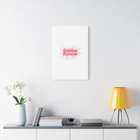 Besties Forever Canvas | Galentine’s Friendship Wall Art, Pink Confetti