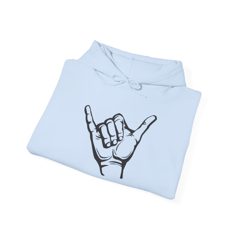 Gildan 18500 | POSITIVE Vibe Shaka Hand Unisex Hoodie – Cozy 'Hang Loose' Sweatshirt