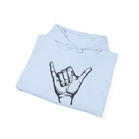 Gildan 18500 | POSITIVE Vibe Shaka Hand Unisex Hoodie – Cozy 'Hang Loose' Sweatshirt