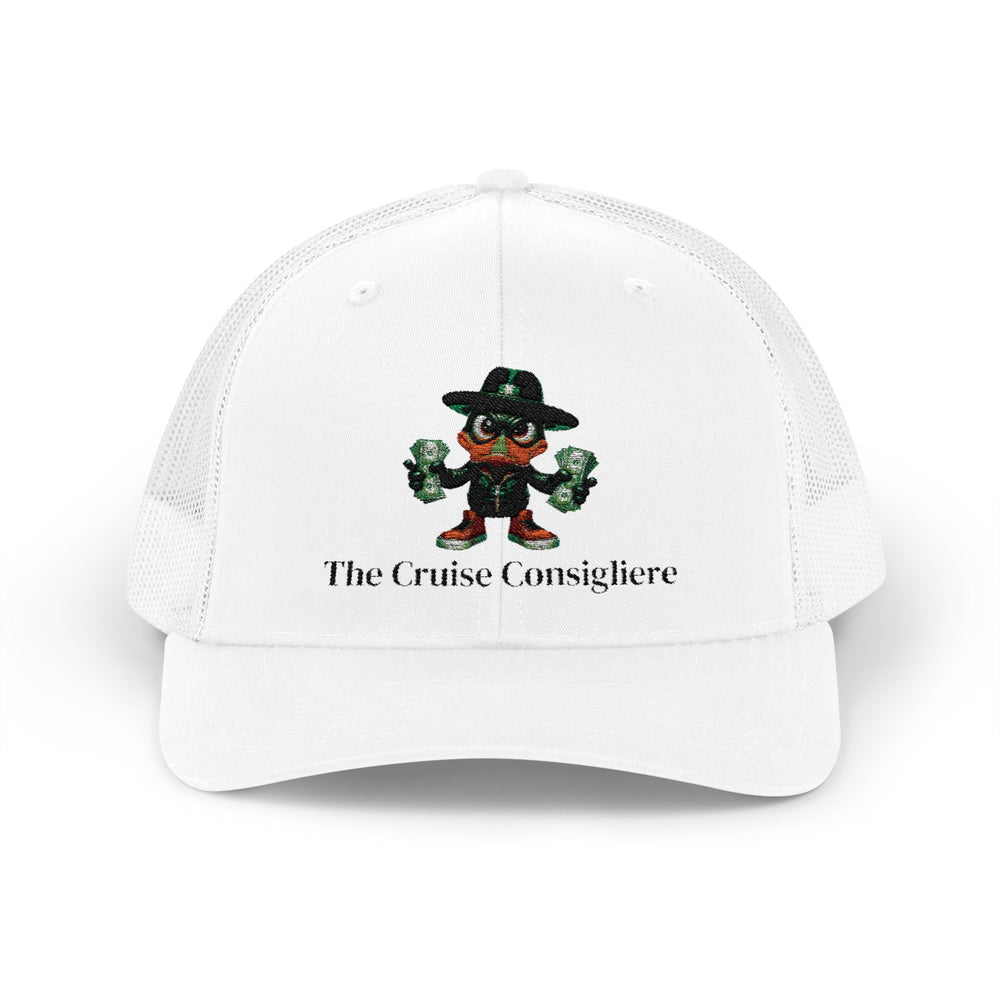 Cruise Consigliere Snapback Trucker Cap — Nautical Pirate Logo Hat