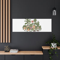 I'm Just Here for the Plants Canvas | Plant Parent Pun, Sage Botanical Wall Art