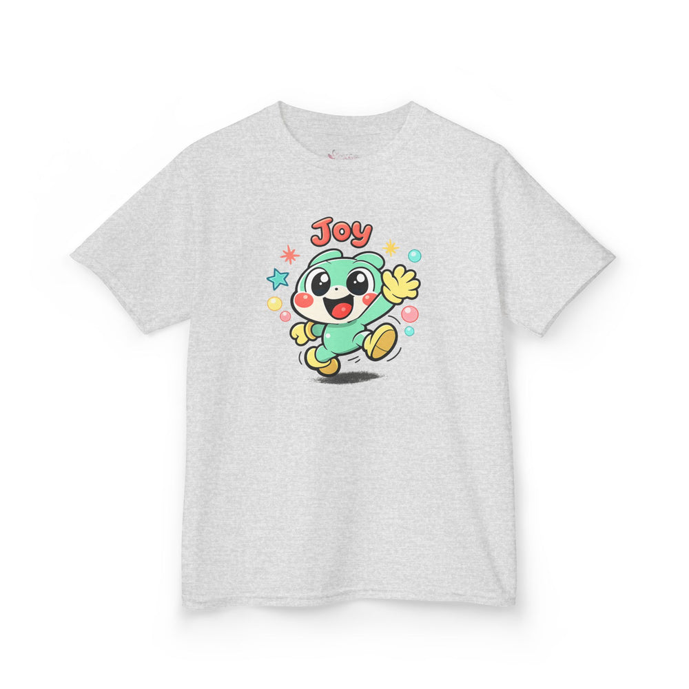 Gildan 5000B | The "Joy" Character Tee: Kids' Joyful Cartoon Character T-Shirt – Bright & Playful Design | Toddler & Youth "Joy" Graphic Tee – Cute Kawaii Style Mascot | Colorful "Joy" Stars & Bubbles...