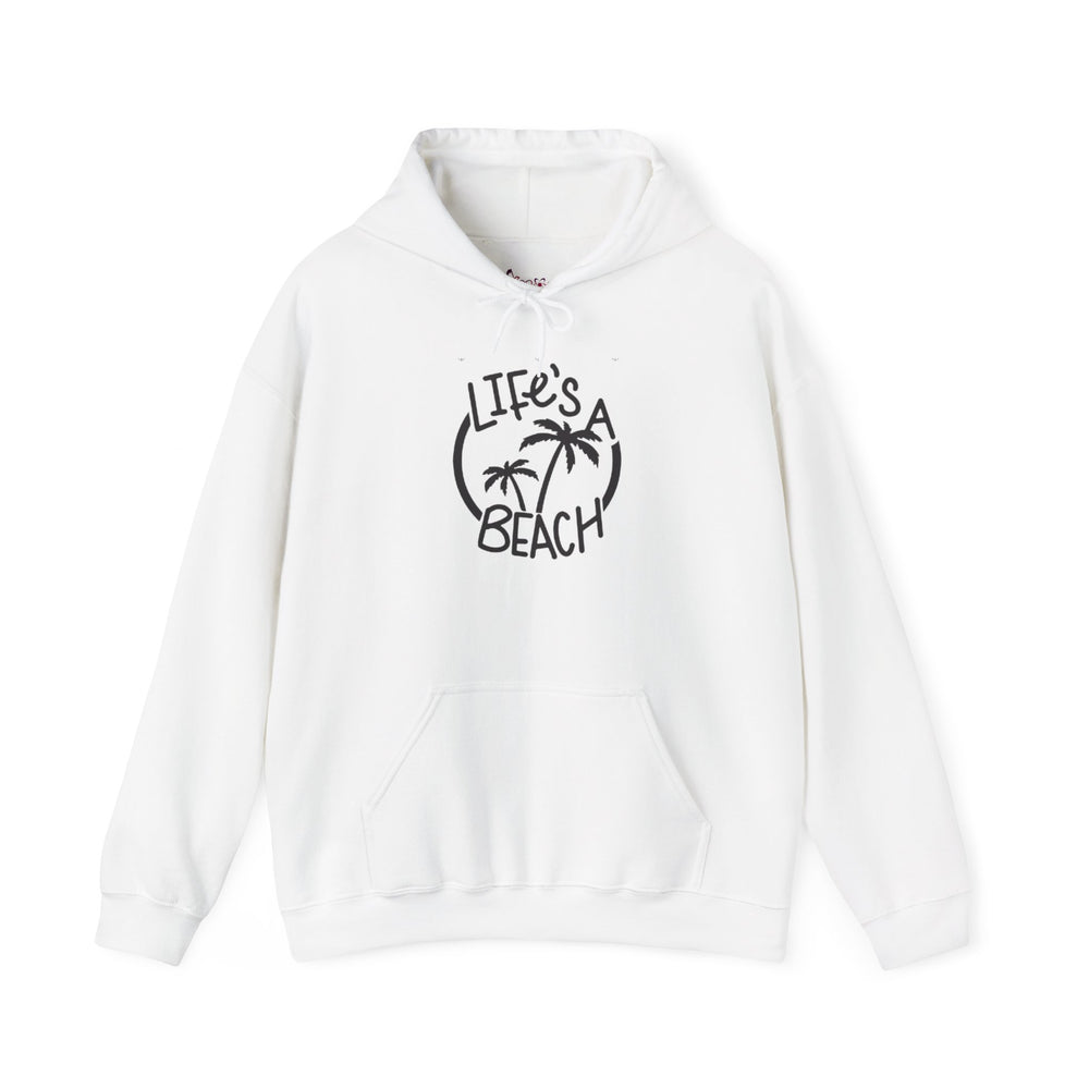 Gildan 18500 | COZY "Life's a Beach" Unisex Hoodie – Fun & Relaxed Beach Vibe Sweatshirt