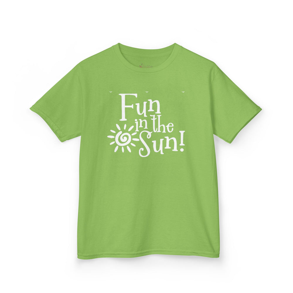 Gildan 5000B | Fun in the Sun Kids' Graphic T-Shirt - Organic Cotton Summer Tee