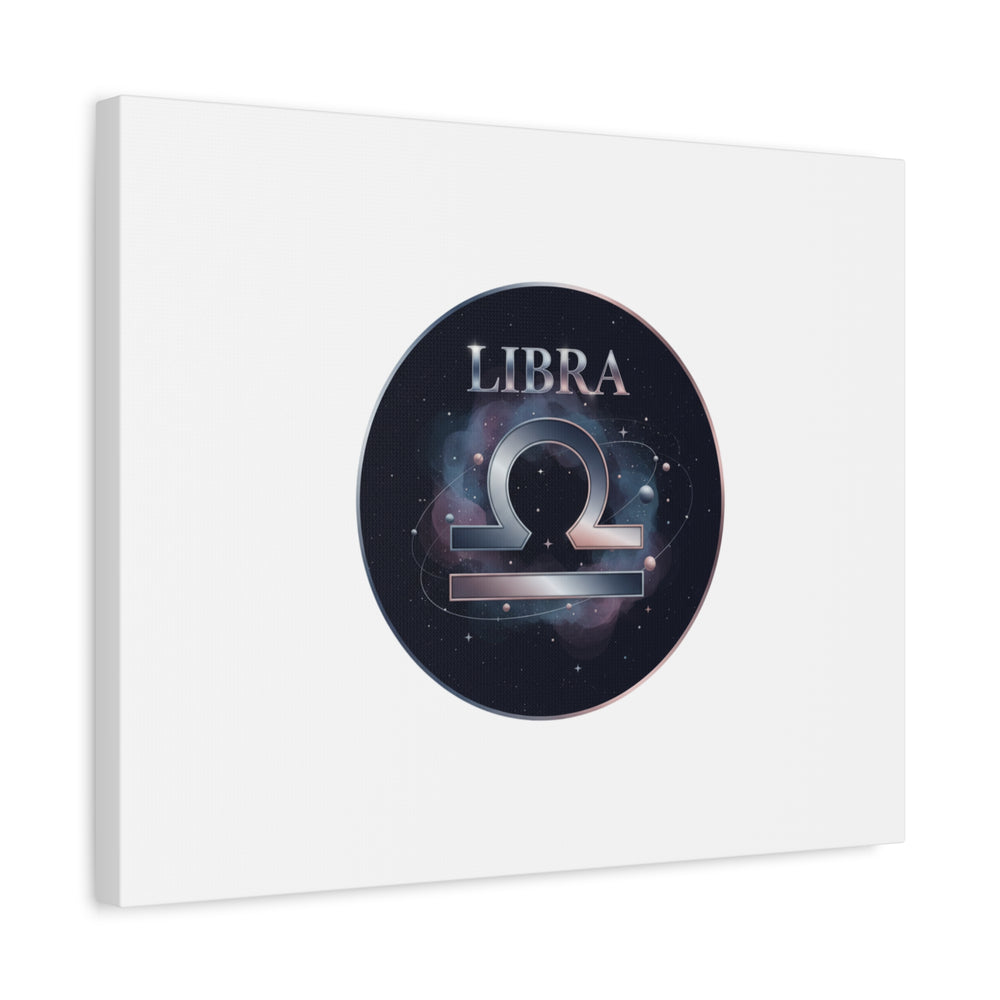 Libra Zodiac Canvas, Astrology Wall Art | Constellation Galaxy Print
