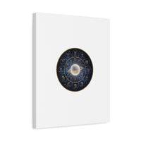 Zodiac Constellation Wheel Canvas, Astrology Art Print | Gold Foil Galaxy