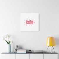Besties Forever Canvas | Galentine’s Friendship Wall Art, Pink Confetti