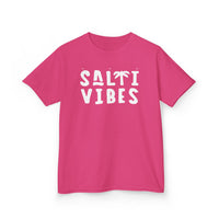 Gildan 5000B | Kids’ "Salty Vibes" Premium Cotton T-Shirt – Tropical Beach & Summer Vacation Tee