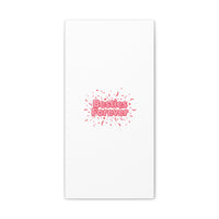 Besties Forever Canvas | Galentine’s Friendship Wall Art, Pink Confetti