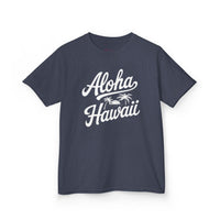 Gildan 5000B | Kids’ Tropical Vibes "Aloha Hawaii" Graphic Tee – Soft Cotton Summer T-Shirt