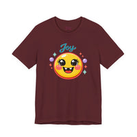 Bella+Canvas 3001 | Radiant Joy Emoji T-Shirt | Kawaii Aesthetic Smiley Graphic Tee | Unisex Jersey Short Sleeve Tee