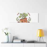 Plant-astic Pun Canvas | Stretched Matte Botanical Wall Art