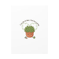 I Can't Even Leaf You Canvas, Plant Parent Pun | Sage Cream Botanical Art