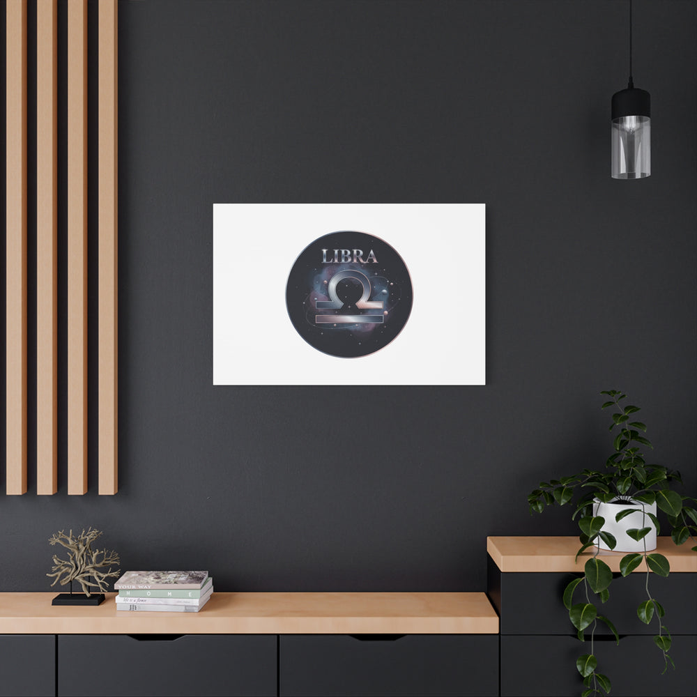 Libra Zodiac Canvas, Astrology Wall Art | Constellation Galaxy Print