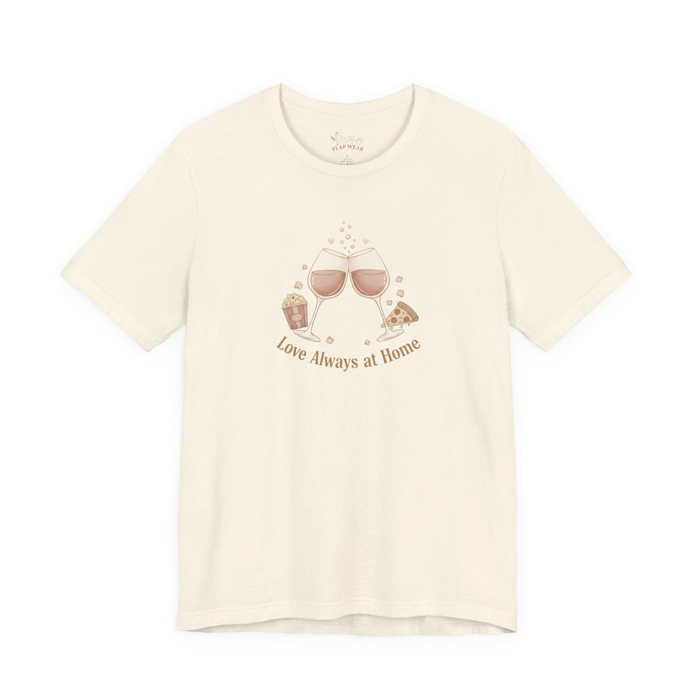 Bella+Canvas3001 | Love Always at Home Tee | date night at home, cozy couple