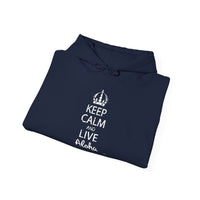 Gildan 18500 | Keep Calm and Live Aloha Unisex Hoodie – Cozy & Stylish Hawaiian-Inspired Sweatshirt
