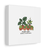 Plant Lady Canvas | Matte Stretched Botanical Pun Wall Art