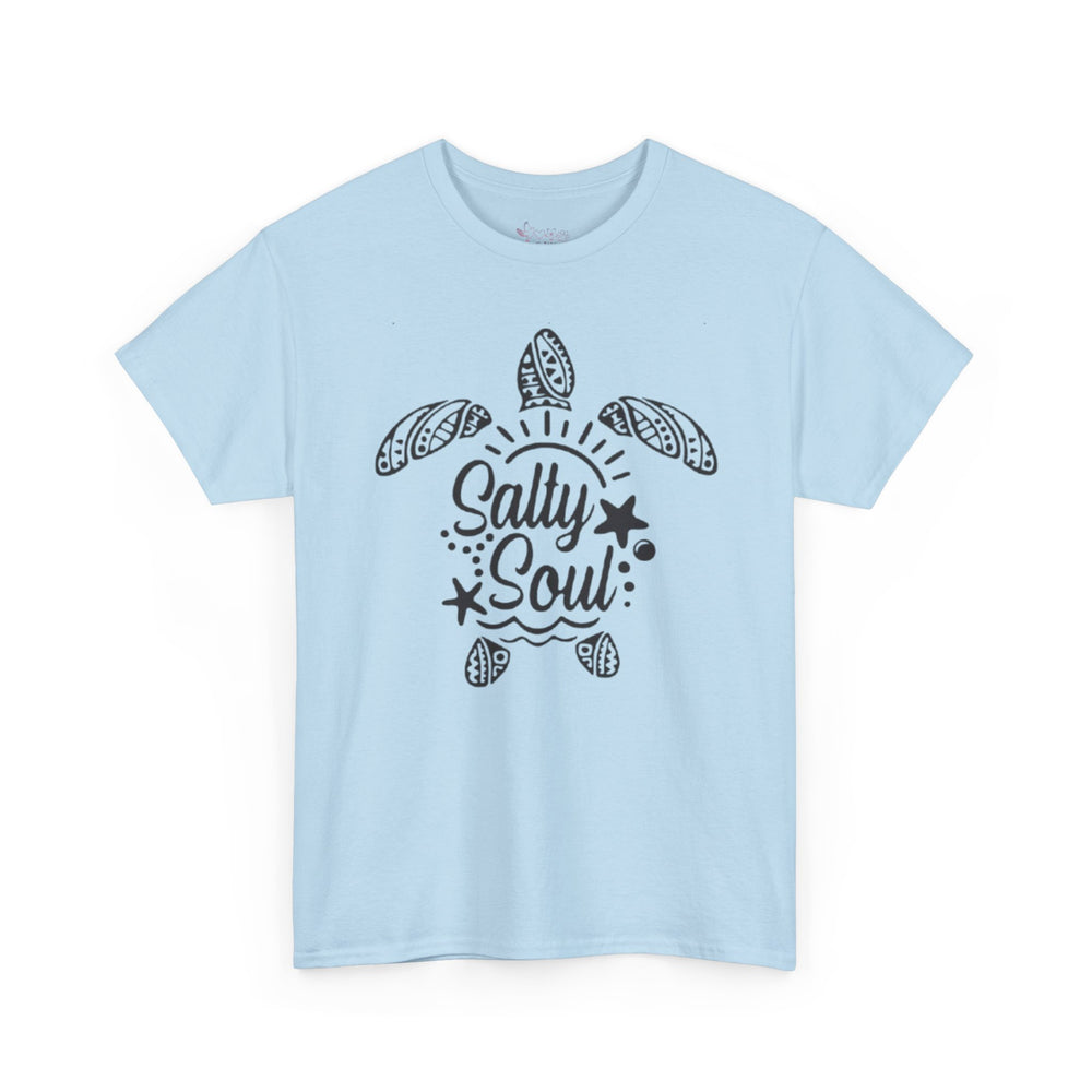 Gildan 5000 | Tribal Sea Turtle Unisex Softstyle Graphic Tee