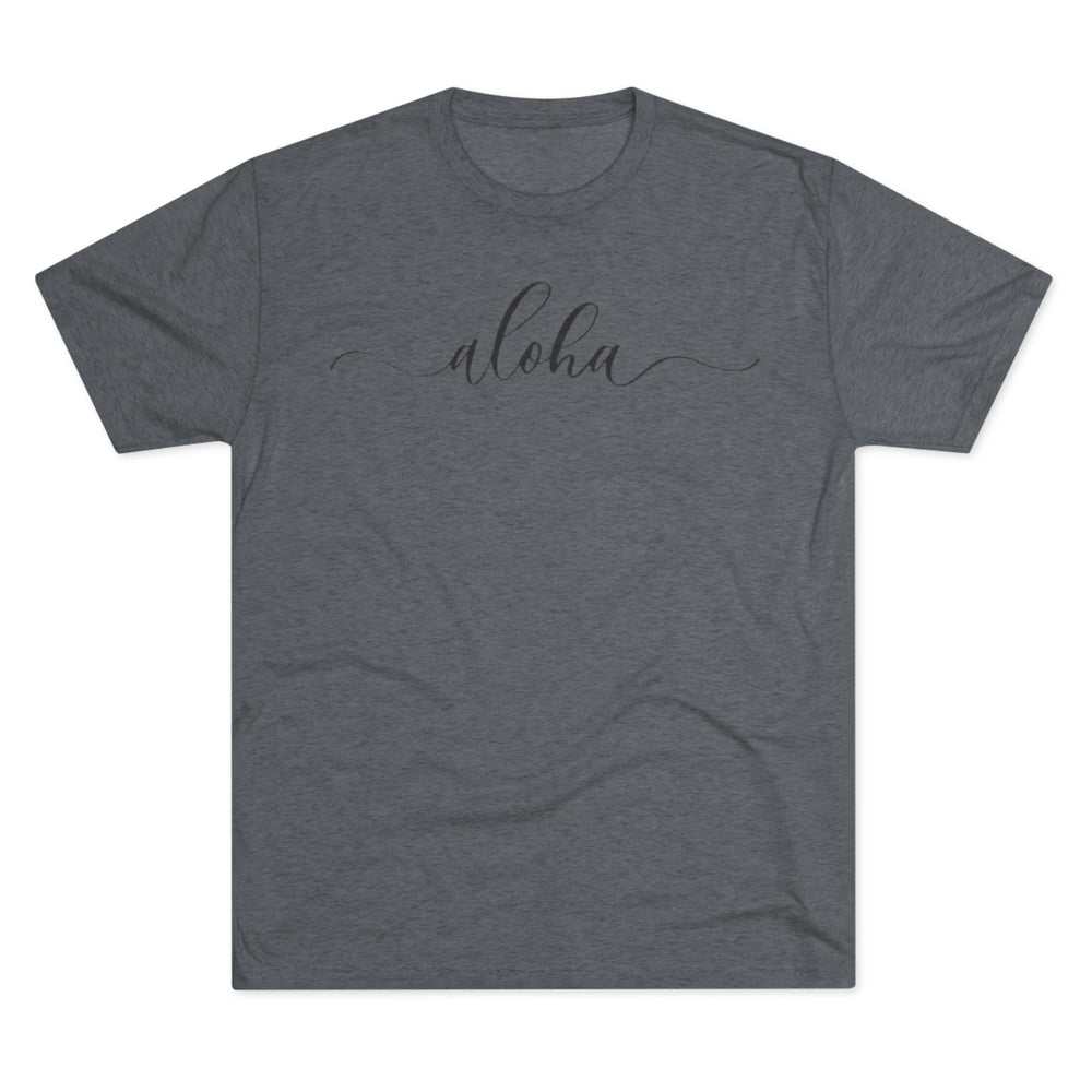Next Level 6010 | Aloha Script Unisex Tri-Blend Vintage Tee – Summer Vibes Collection