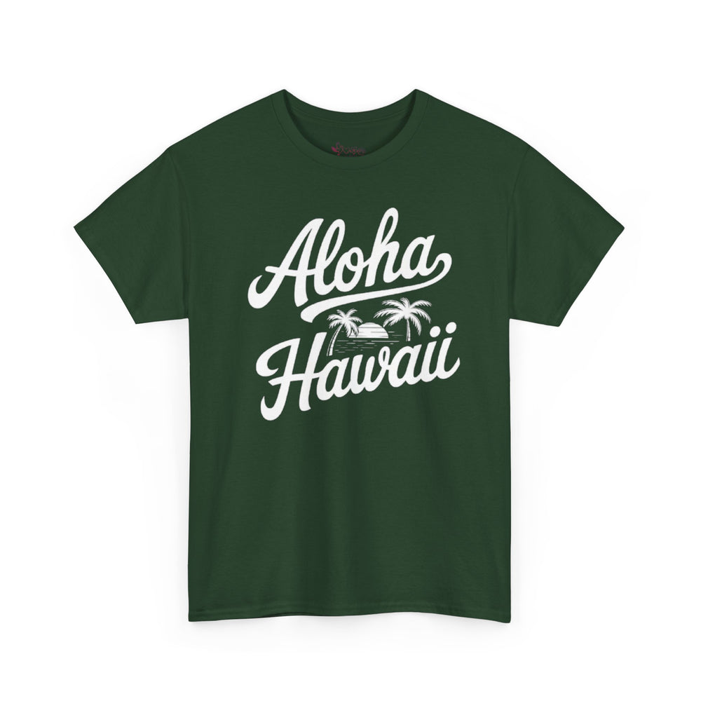 Gildan 5000 | Vintage Aloha Hawaii T-Shirt - Retro Island Paradise Tee - Unisex Hawaiian Vacation Shirt