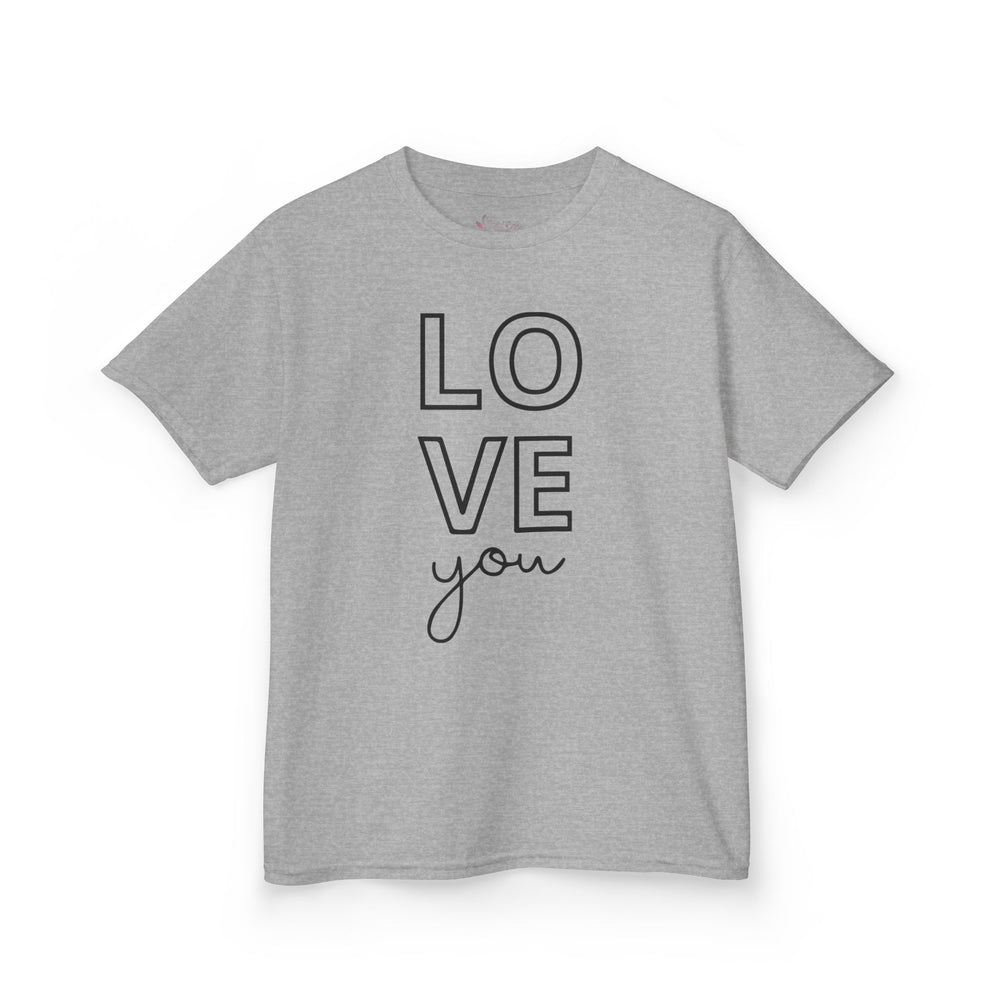 "Love You" Youth T-Shirt | Cute Valentine's Day Graphic Tee for Kids