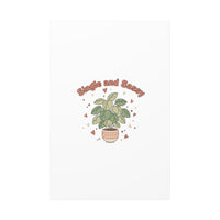 Single and Sassy Canvas, Matte Stretched | Anti‑Valentine, Funny Valentines Poster