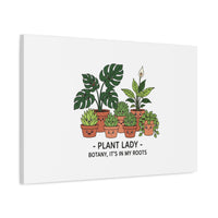 Plant Lady Canvas | Matte Stretched Botanical Pun Wall Art