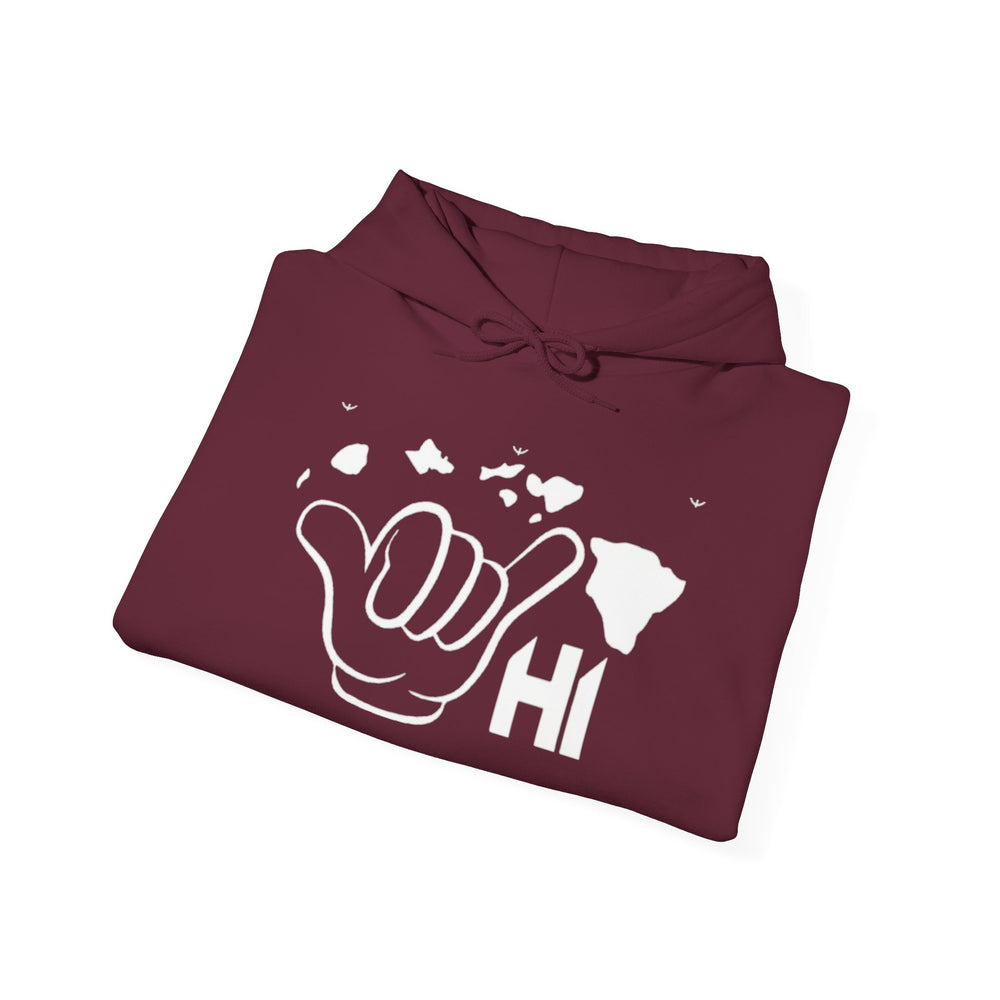 Gildan 18500 | Aloha Hawaii Shaka Hoodie – Unisex Pullover Sweatshirt