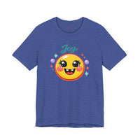 Bella+Canvas 3001 | Radiant Joy Emoji T-Shirt | Kawaii Aesthetic Smiley Graphic Tee | Unisex Jersey Short Sleeve Tee
