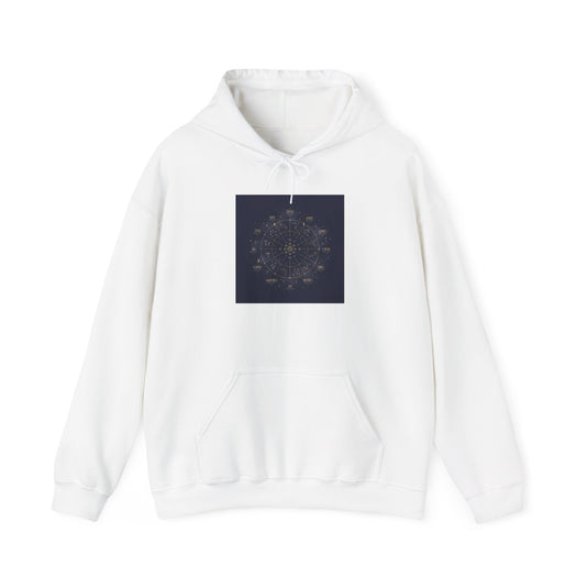 Zodiac Constellation Wheel Hoodie | Astrology, Metallic Galaxy