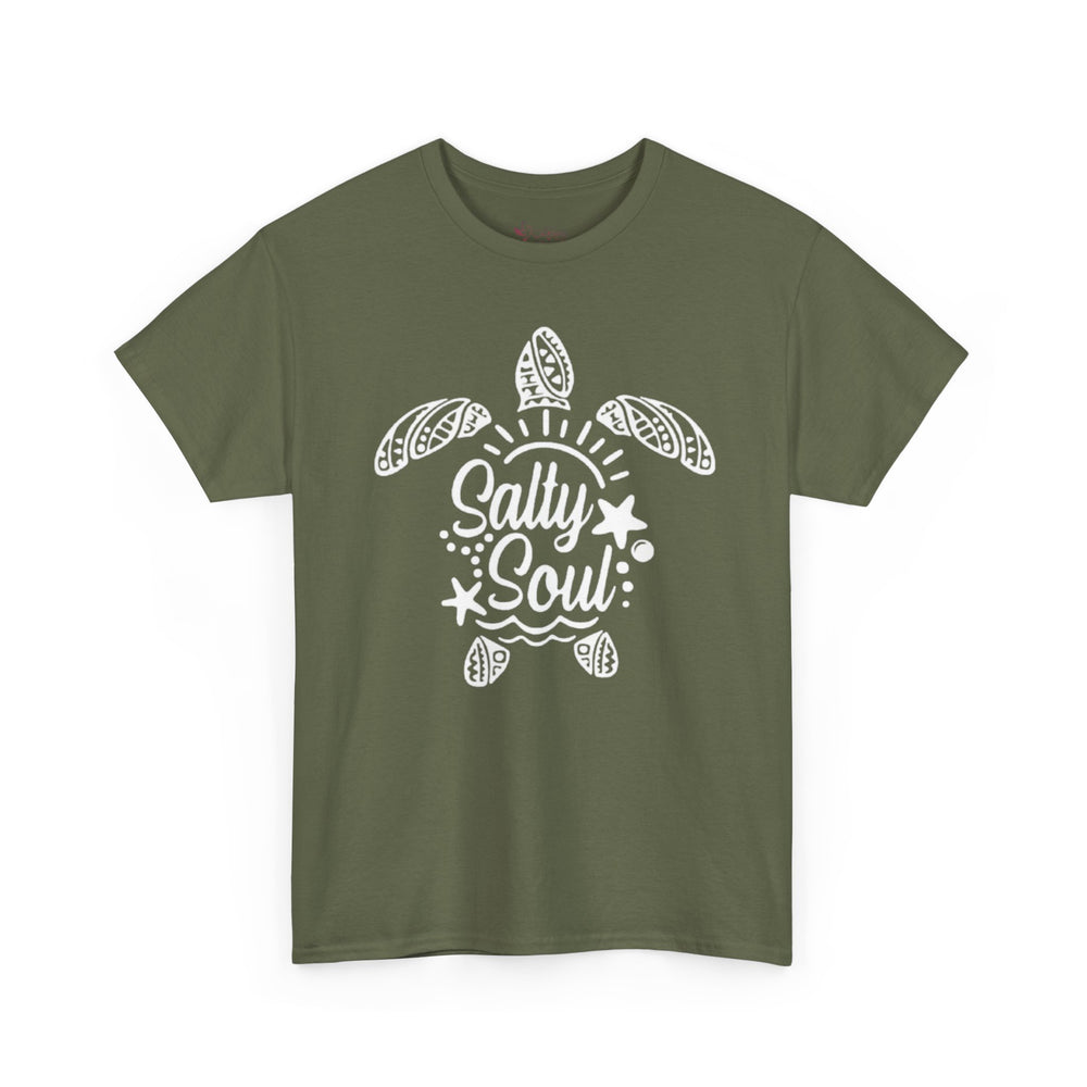 Gildan 5000 | Tribal Sea Turtle Unisex Softstyle Graphic Tee