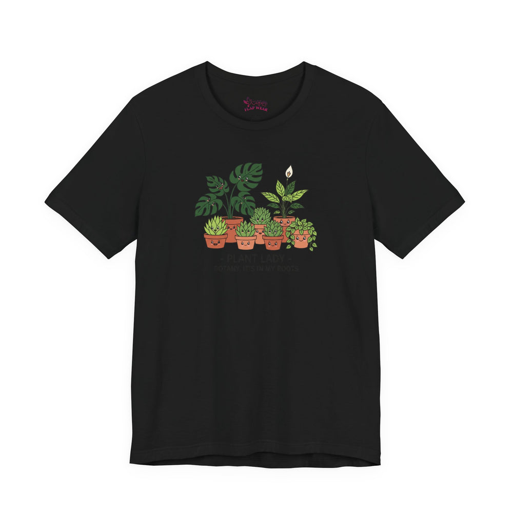 Bella+Canvas3001 | Plant Lady Tee | succulent pun, sage botanical doodle