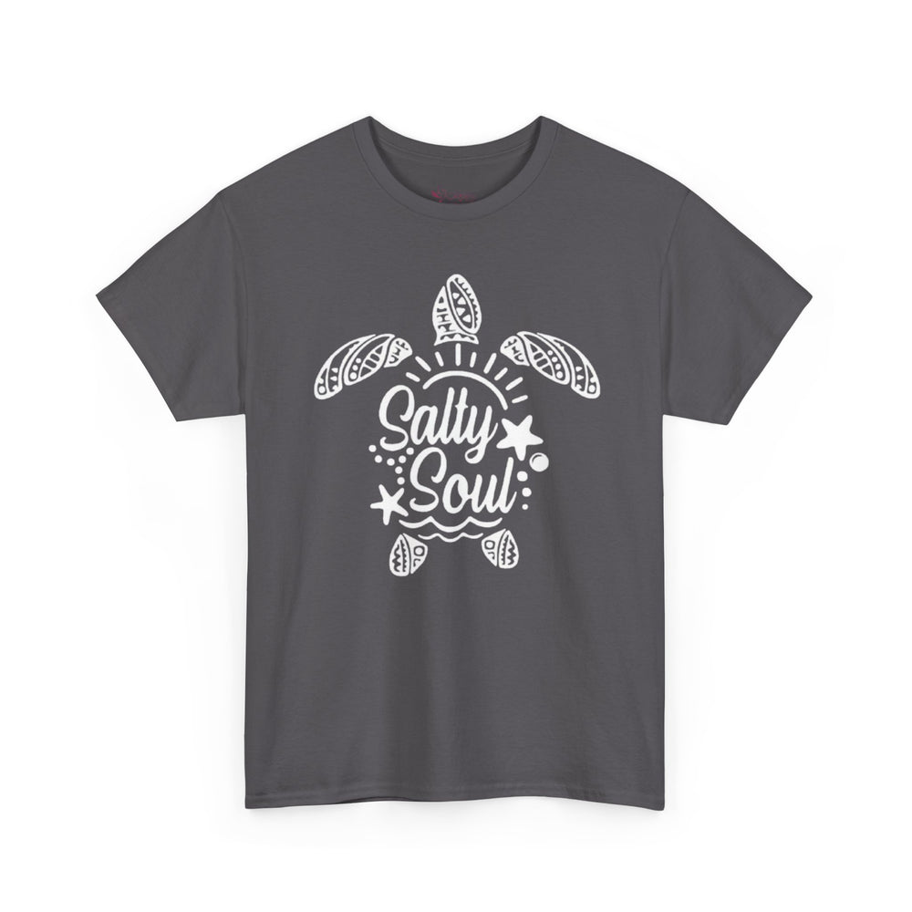Gildan 5000 | Tribal Sea Turtle Unisex Softstyle Graphic Tee