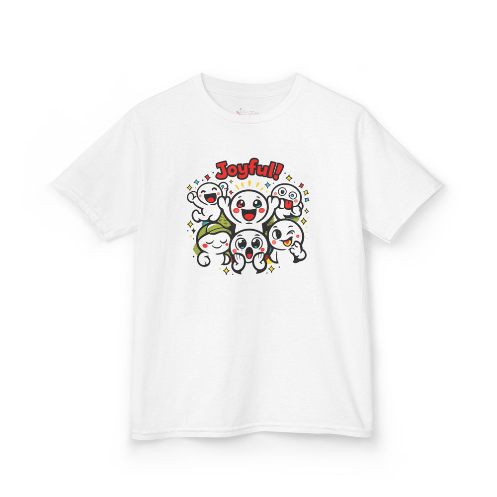 Gildan 5000B | "Joyful Crew" Kids' Premium Cotton Tee – Vibrant Cartoon Graphic T-Shirt