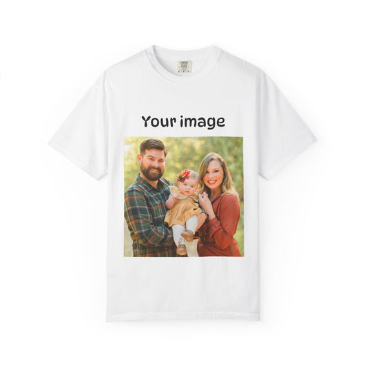 Comfort Colors®Custom Photo Shirt, Personalized T-Shirt, Custom Picture Tshirt, Your Photo Shirt, Family Picture Tee, Logo Image Shirts Gift