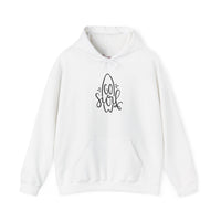 Gildan 18500 | Unisex "Positive Mind Vibes Life" Flower Hoodie – Minimalist Daisy Graphic – Premium Motivational Pullover