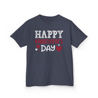 Kids Happy Valentine Day T-Shirt – Youth Valentine’s Day Graphic Tee – Soft Cotton Holiday Shirt for Boys & Girls