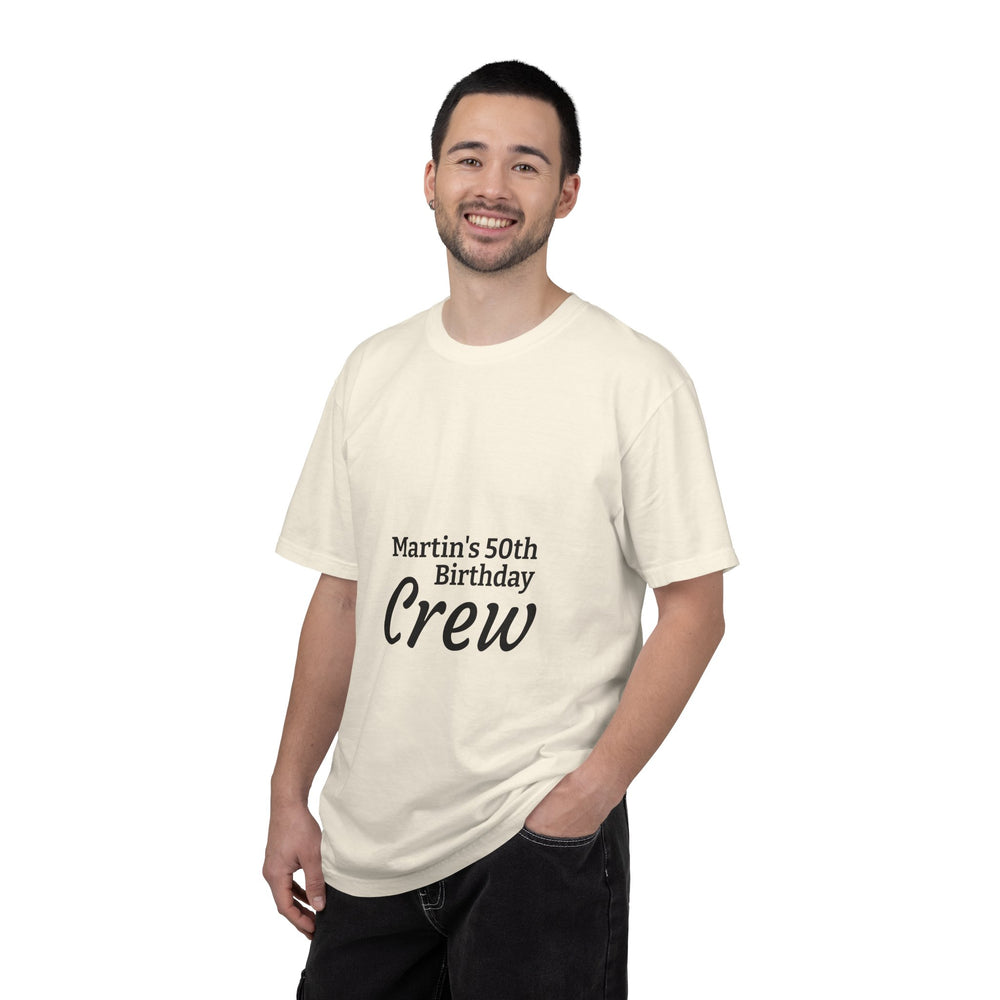 Birthday Crew T-Shirt – Personalized “Martin’s 50th Birthday Crew” Party Tee
