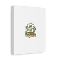 Can't Leaf You Alone Canvas | Plant Parent Humor, Sage Botanical Art