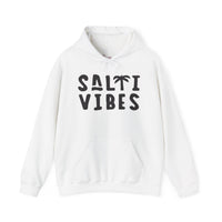 Gildan 18500 | Unisex "Salti Vibes" Palm Tree Graphic Hoodie – Tropical Coastal Fleece – Premium Soft Beachwear Pullover