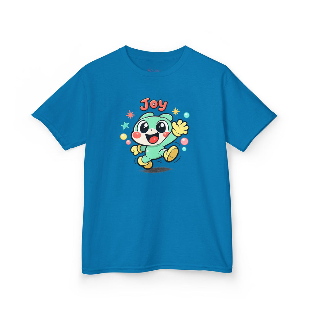 Gildan 5000B | The "Joy" Character Tee: Kids' Joyful Cartoon Character T-Shirt – Bright & Playful Design | Toddler & Youth "Joy" Graphic Tee – Cute Kawaii Style Mascot | Colorful "Joy" Stars & Bubbles...
