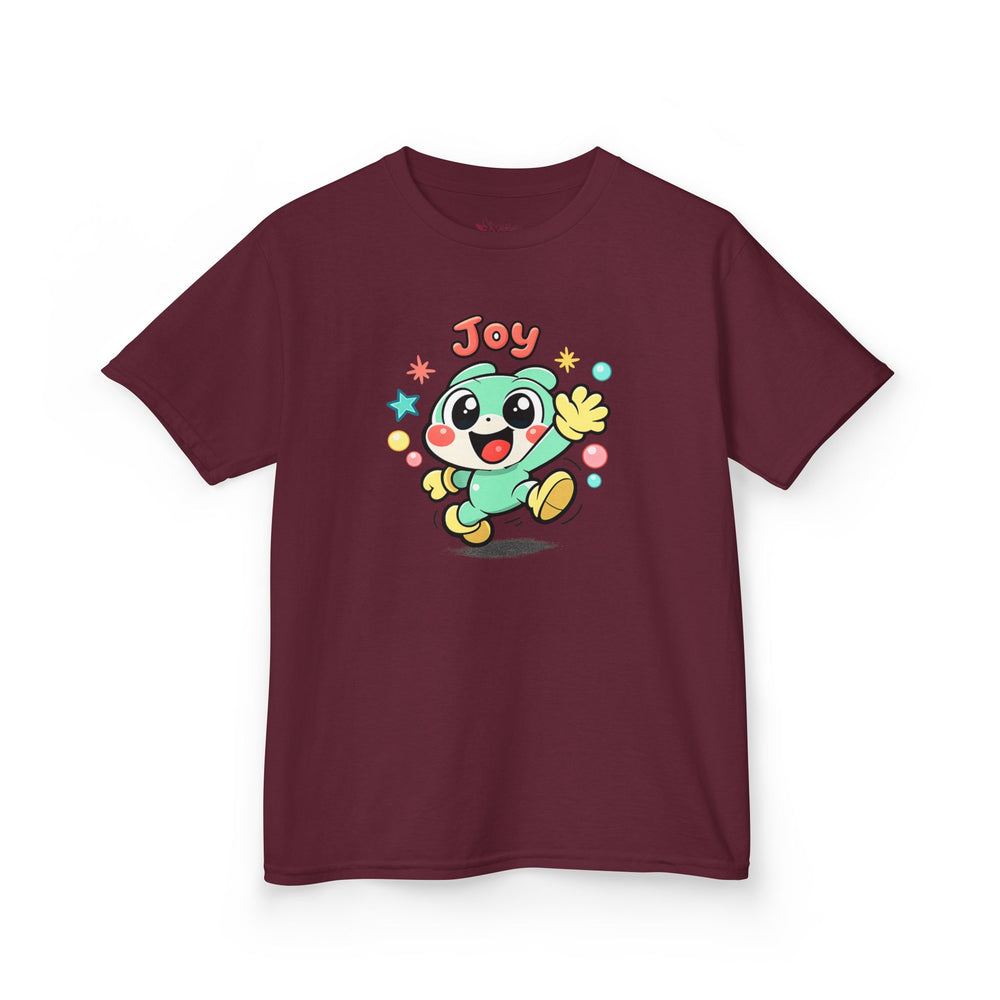 Gildan 5000B | The "Joy" Character Tee: Kids' Joyful Cartoon Character T-Shirt – Bright & Playful Design | Toddler & Youth "Joy" Graphic Tee – Cute Kawaii Style Mascot | Colorful "Joy" Stars & Bubbles...