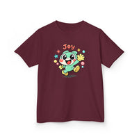Gildan 5000B | The "Joy" Character Tee: Kids' Joyful Cartoon Character T-Shirt – Bright & Playful Design | Toddler & Youth "Joy" Graphic Tee – Cute Kawaii Style Mascot | Colorful "Joy" Stars & Bubbles...