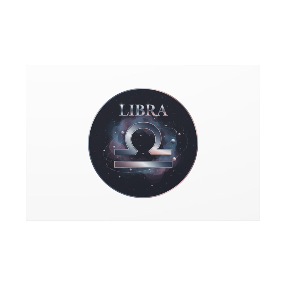 Libra Zodiac Canvas, Astrology Wall Art | Constellation Galaxy Print